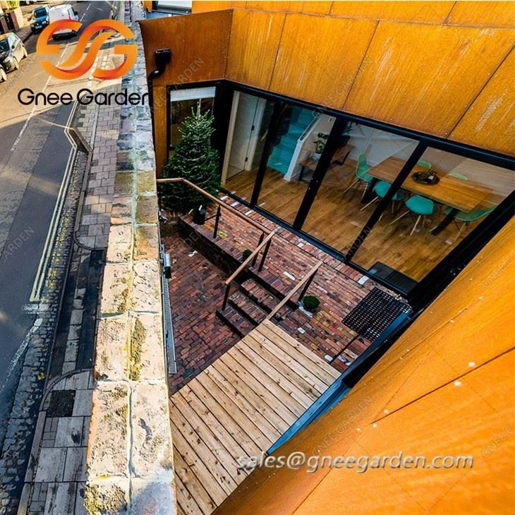 Laser Cut Design Corten Steel Facade Wall Cladding