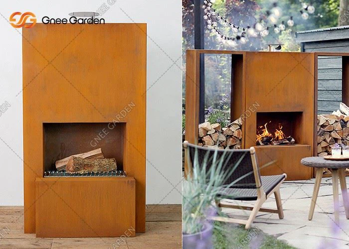 Corten Steel Decoration Fire Pit Place