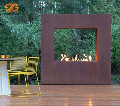 real flame fireplace