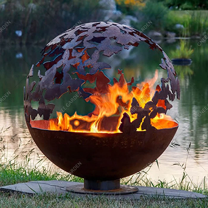 Fire Ball Outdoor Camping Corten Steel