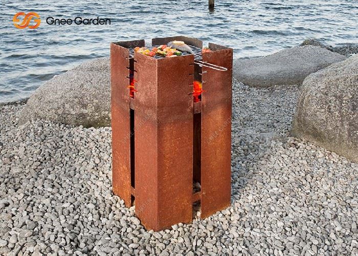 New Design Outdoor Back Yard Steel Camping Fire Pit Bbq Grill