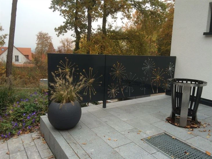 Rustic Decorative Corten Steel Metal Screen