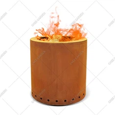 Bezdymna palenisko zewnętrzne ze stali kortenowskiej