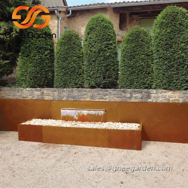Weathering Steel outdoor water features